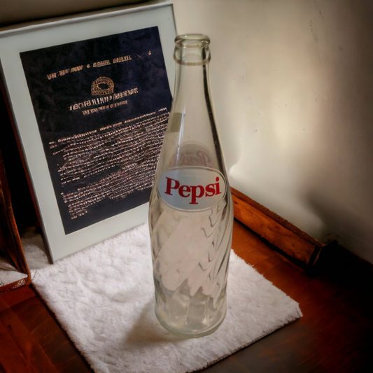 Vintage Glass Pepsi Cola Bottle Collectible