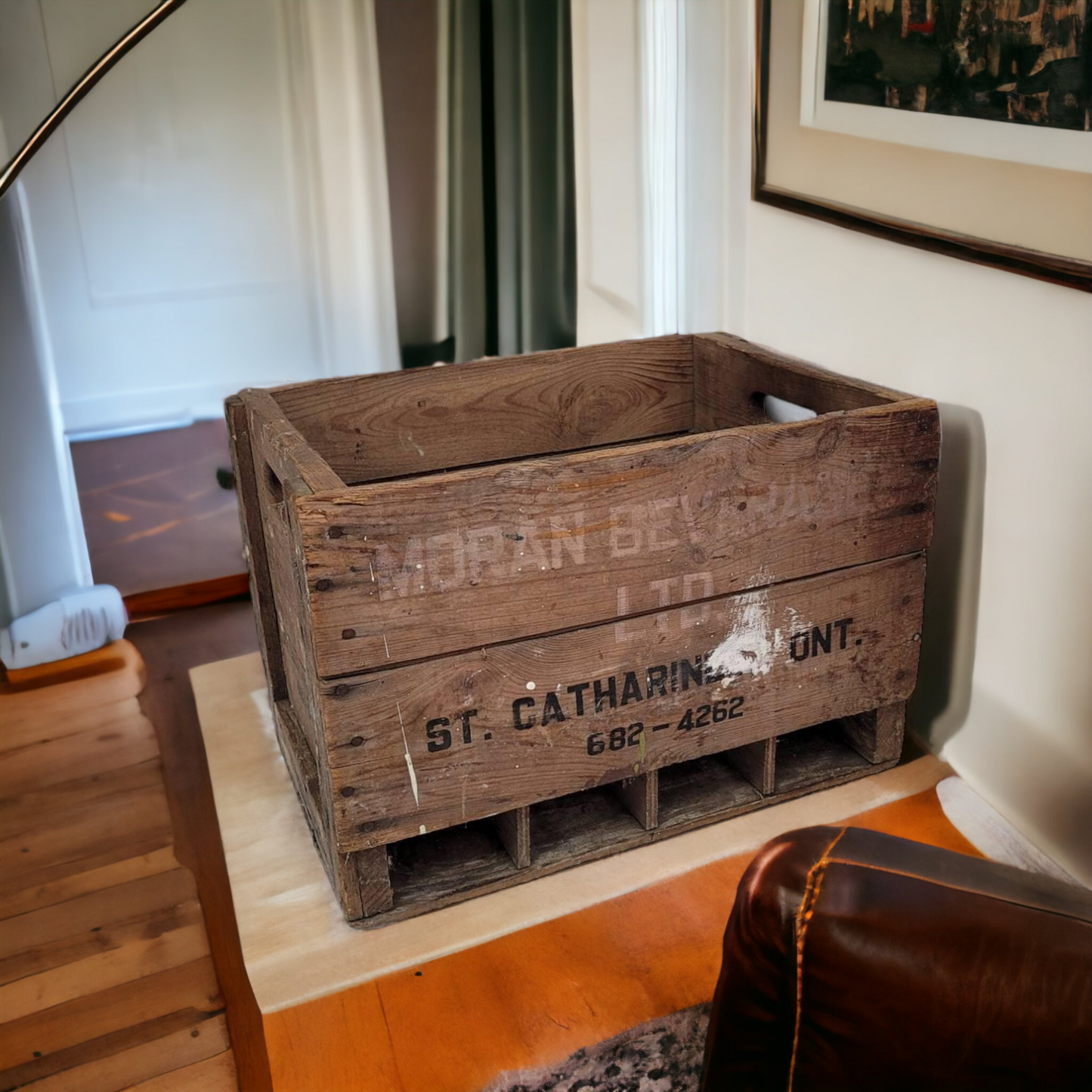 Vintage Wooden Pop Crate Moran Beverages St Catharines Ont.