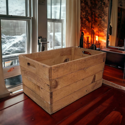 Rustic Wooden Produce Crate Fortinos Market Square