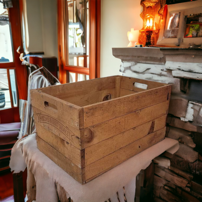 Rustic Wooden Produce Crate Fortinos Market Square