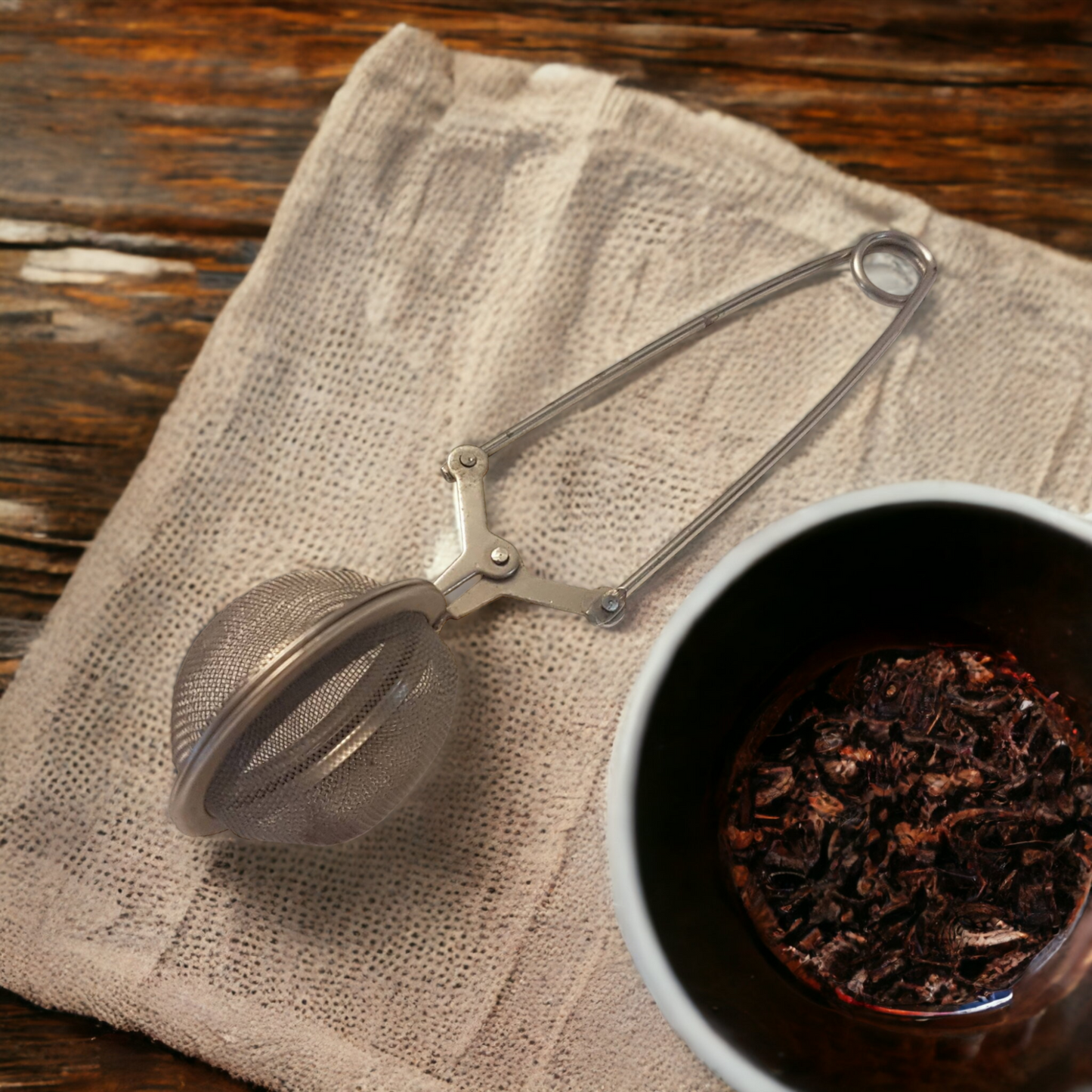 Vintage Tea Strainer Spice Ball Kitchen Utensil