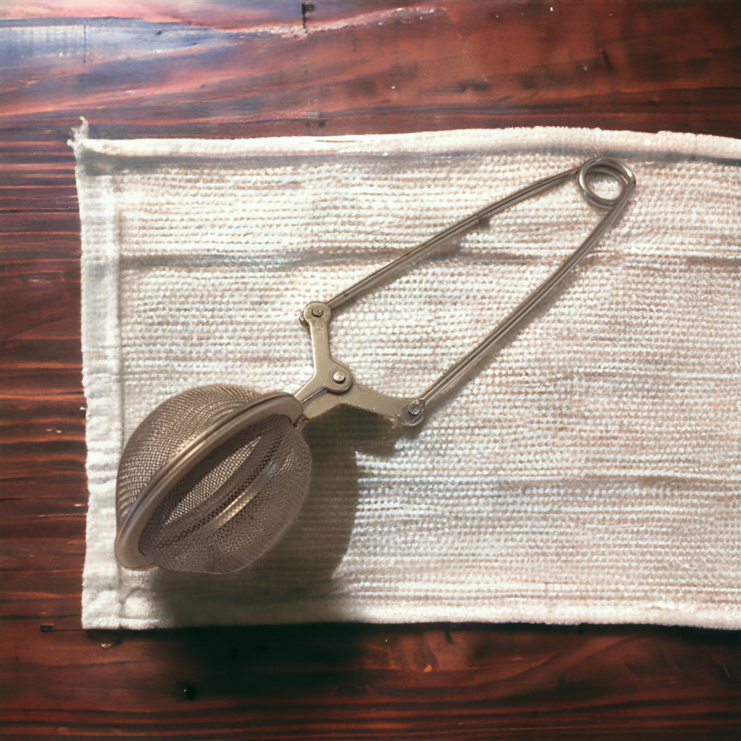 Vintage Tea Strainer Spice Ball Kitchen Utensil