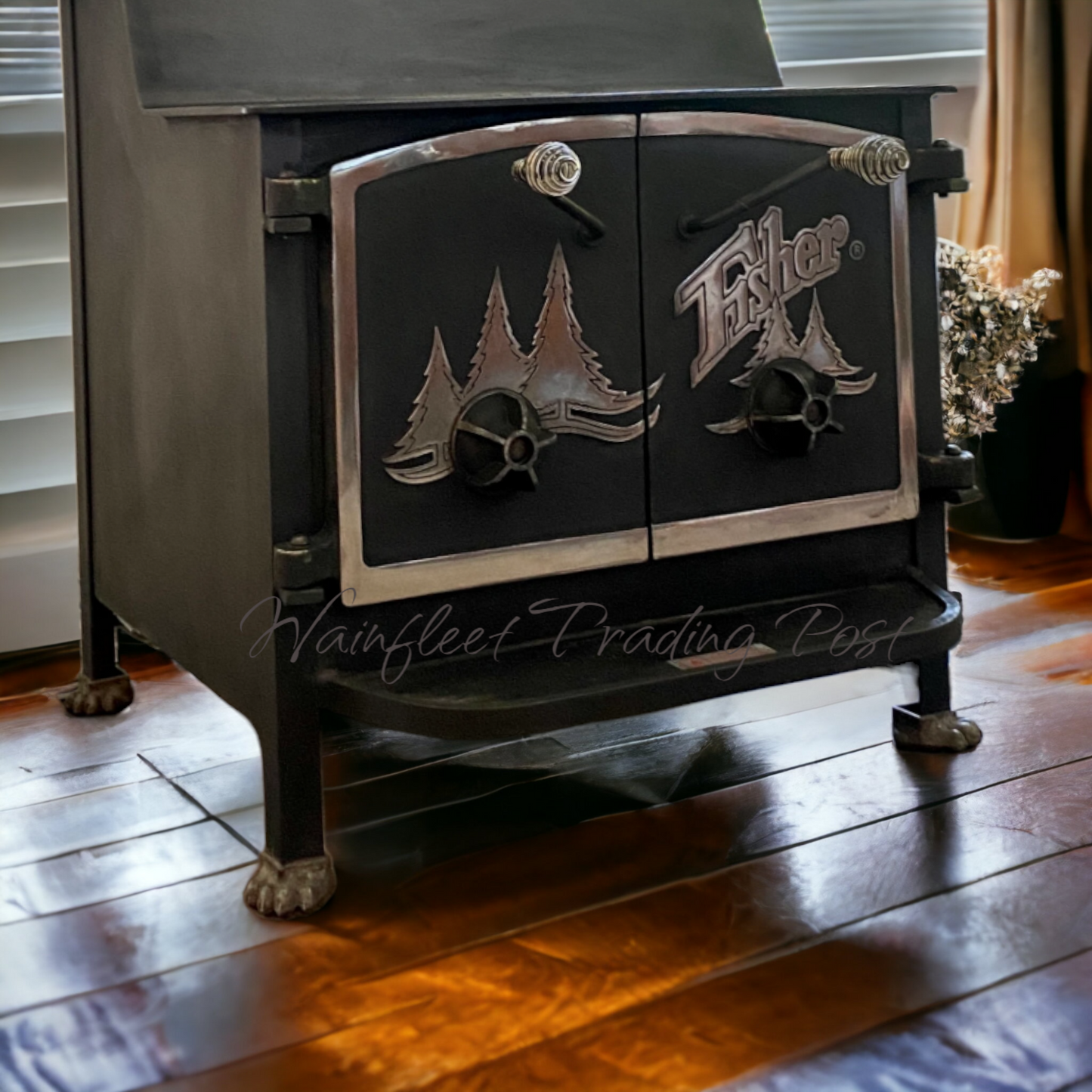 Fisher Wood Stove Feet Bear Paws Fisher Stove Angled