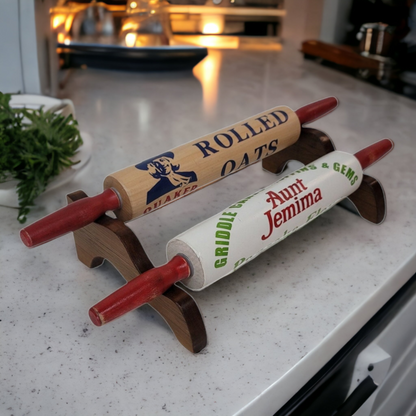 Wooden Rolling Pin Martha White Farmhouse Decor Gift For Mom