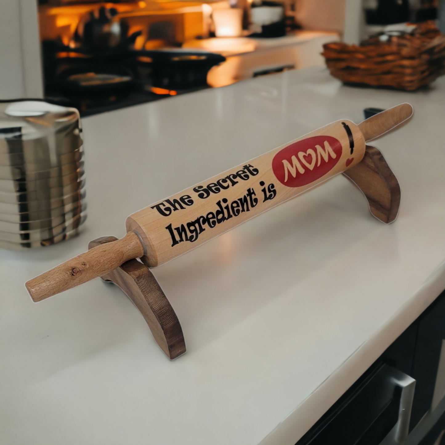 Rolling Pin The Secret Ingredient Is Mom Kitchen Gift