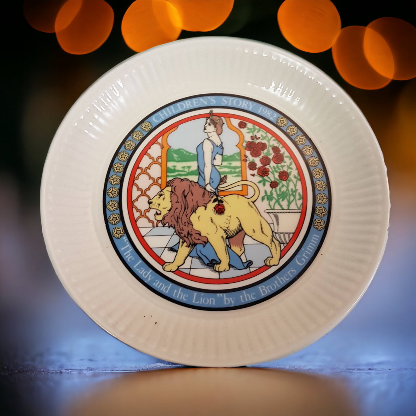 Wedgwood Children's Stories The Lady and the Lion 1982 Collector Plate