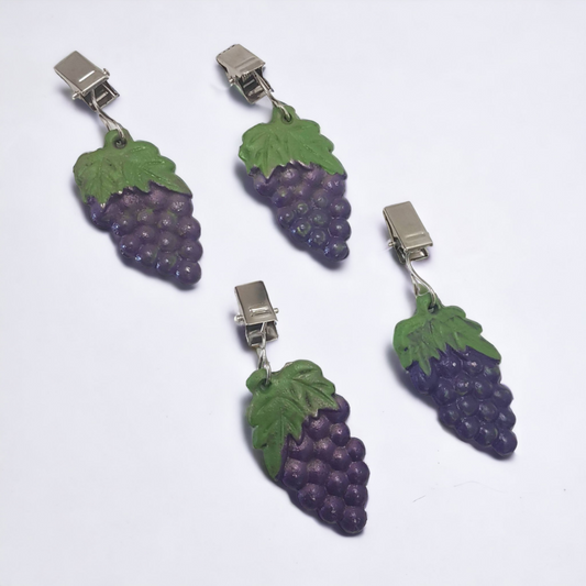 Tablecloth Clips & Weights Grapes Wine And Cheese Decor