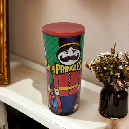 Extra Large Pringles Tin Can Nut Cracker Tin Collectible Can