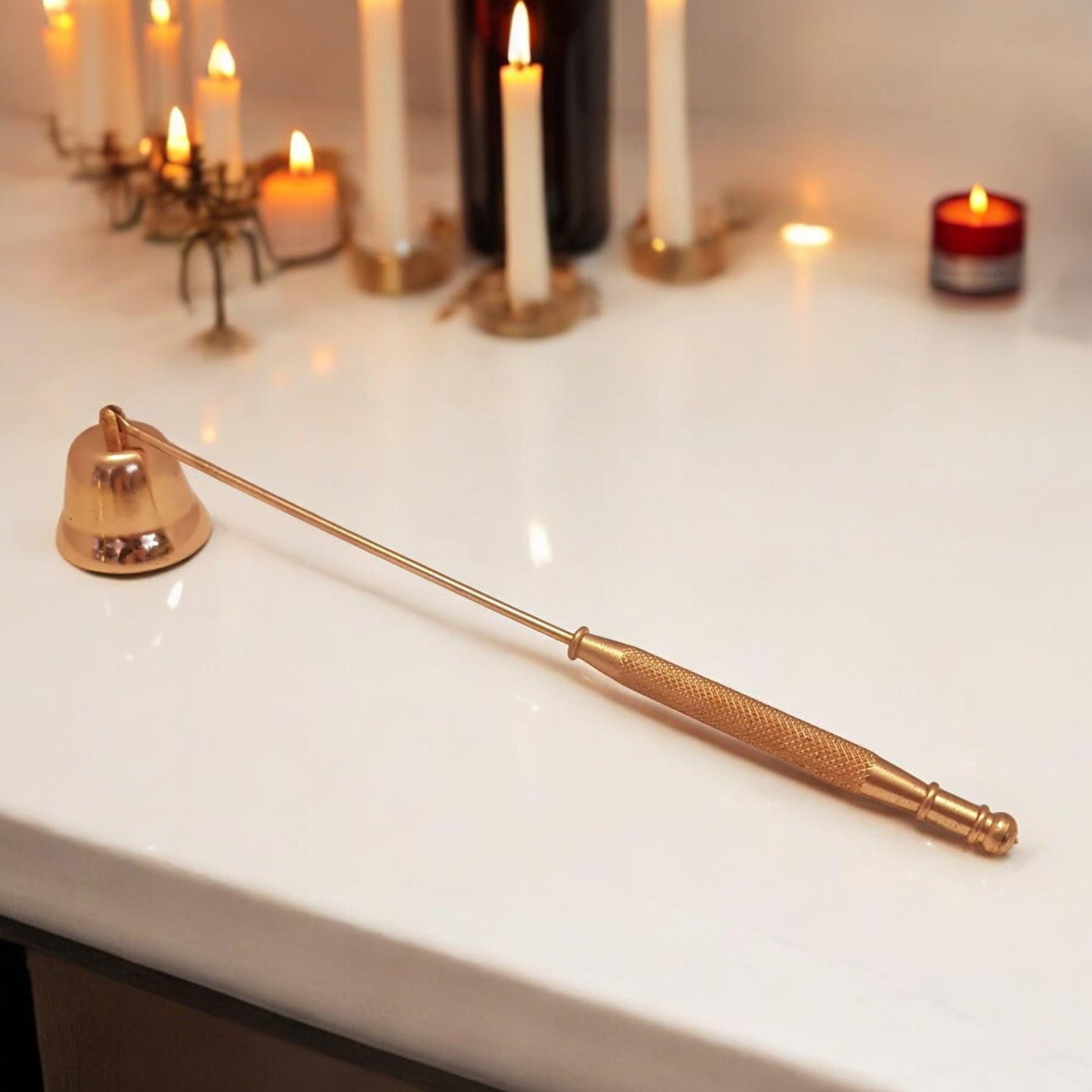Rose Gold Candle Snuffer Fine Dining Romantic Table Decor