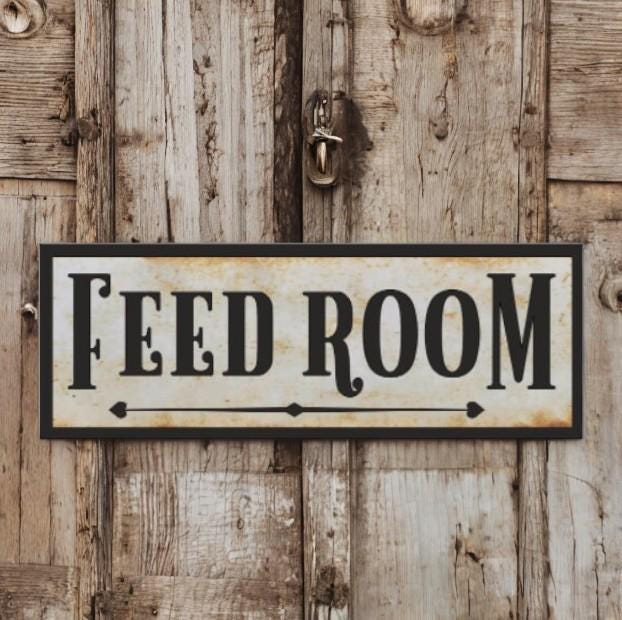 Feed Room Barn Or Stable Farm Sign