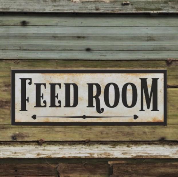 Feed Room Barn Or Stable Farm Sign