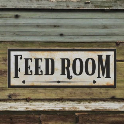 Feed Room Barn Or Stable Farm Sign