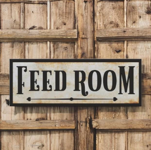 Feed Room Barn Or Stable Farm Sign