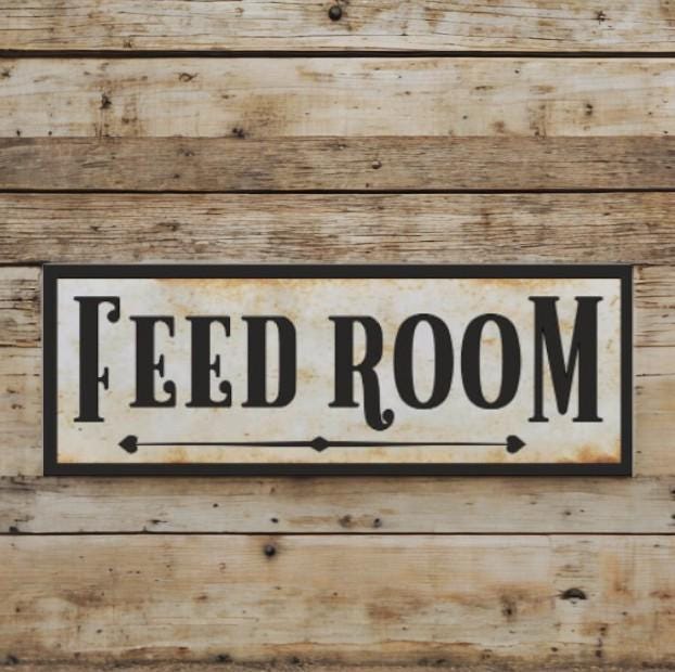 Feed Room Barn Or Stable Farm Sign