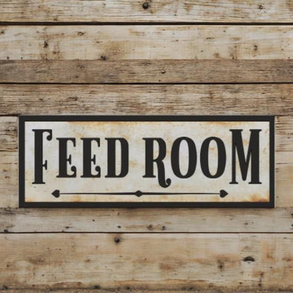 Feed Room Barn Or Stable Farm Sign