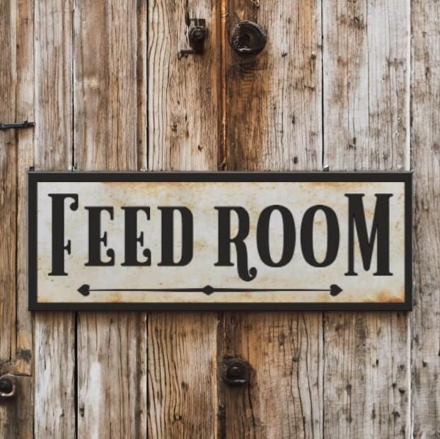 Feed Room Barn Or Stable Farm Sign