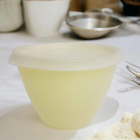 Vintage Tupperware Custard Yellow Refridgerator Bowl With Lid