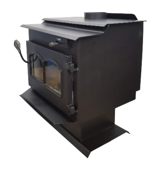 Large Jacuzzi Air Tight Wood Stove Glass View Doors - Wainfleet Trading Post
