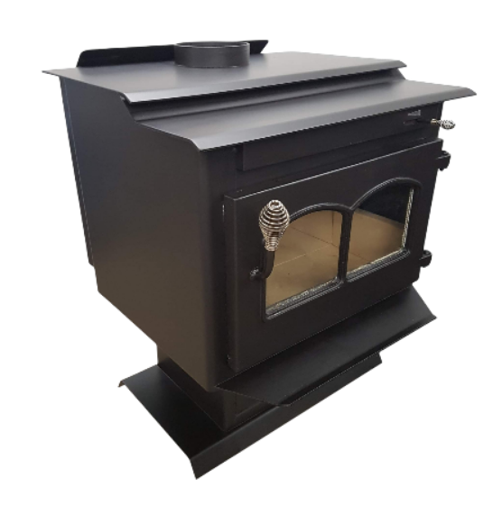 Large Jacuzzi Air Tight Wood Stove Glass View Doors - Wainfleet Trading Post