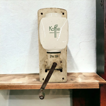 Coffee Grinder Pe De Koffie Wall Mounted Antique 