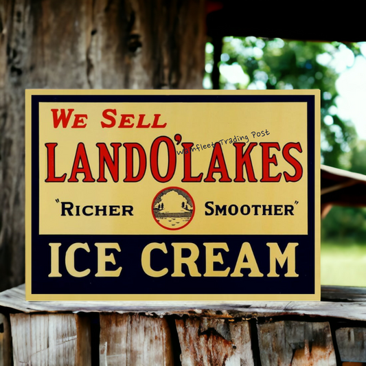 Land O Lakes Ice Cream Sign