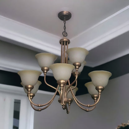 brass hanging lamp