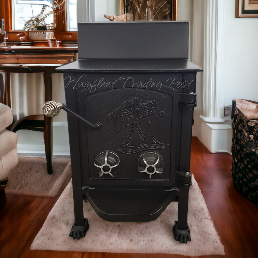 Fisher Wood Stove Mama Bear Cathedral Door Rear Vent Wainfleet