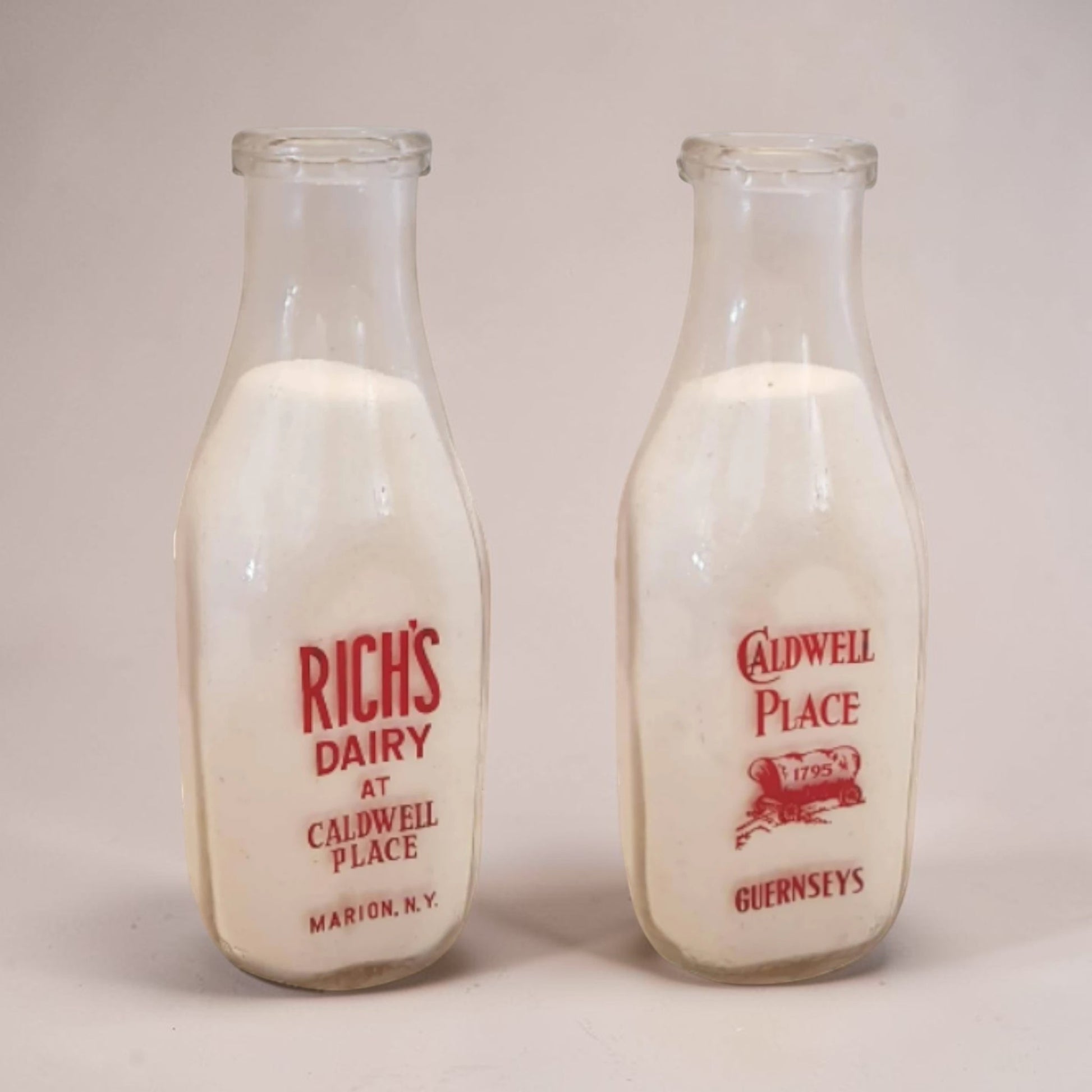 Antique Milk Bottle Rich's Dairy Caldwell Place New York