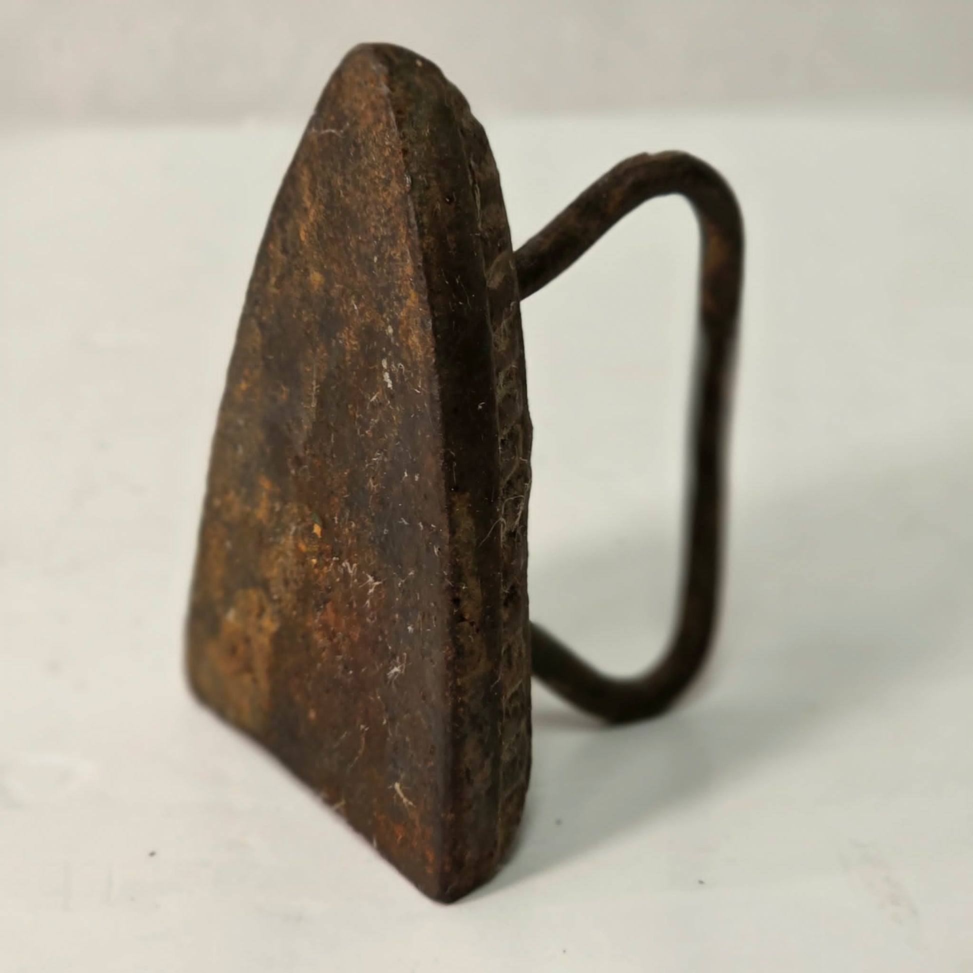Antique miniature cast iron bonnet iron, 3.5” long, perfect collectible