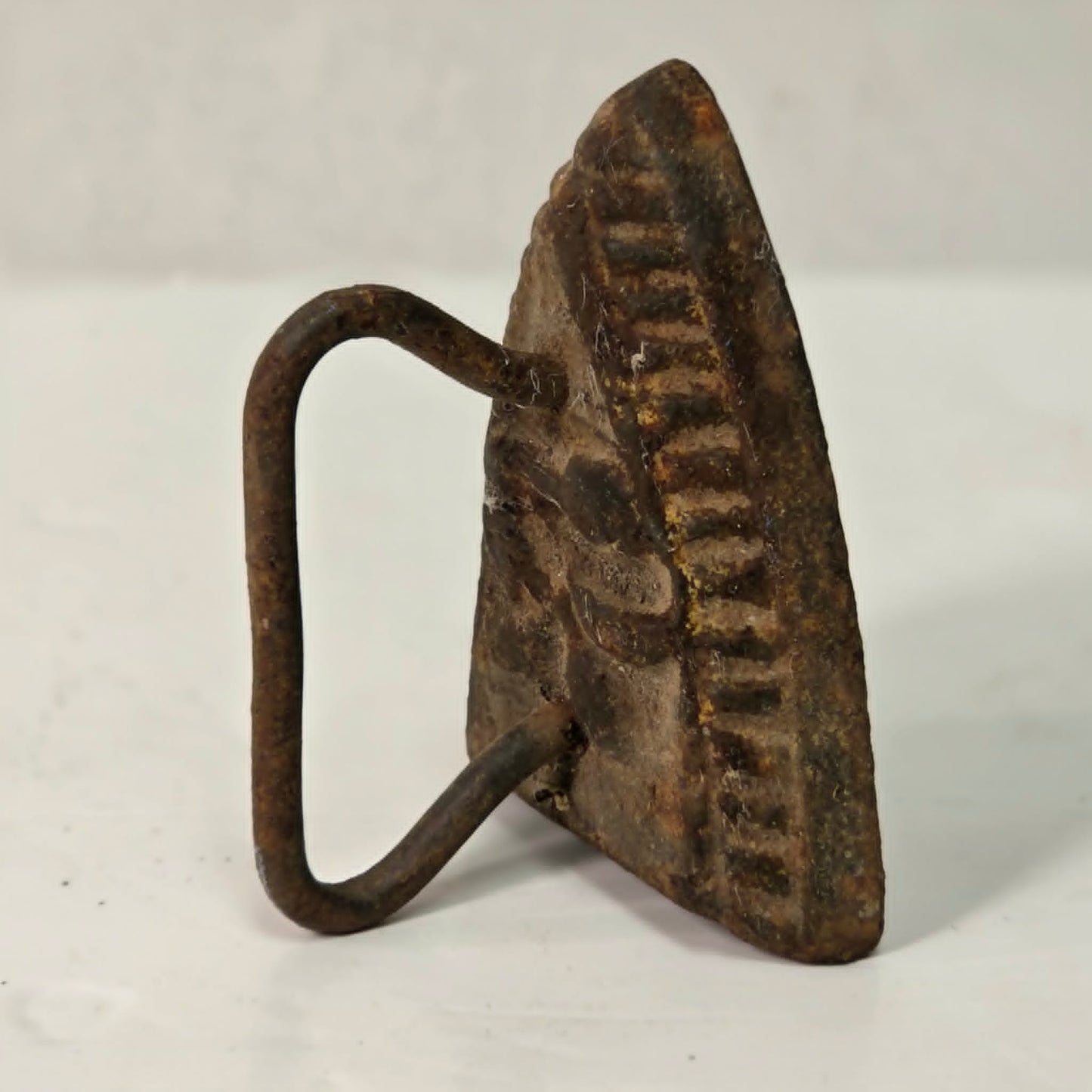 Antique miniature cast iron bonnet iron, 3.5” long, perfect collectible
