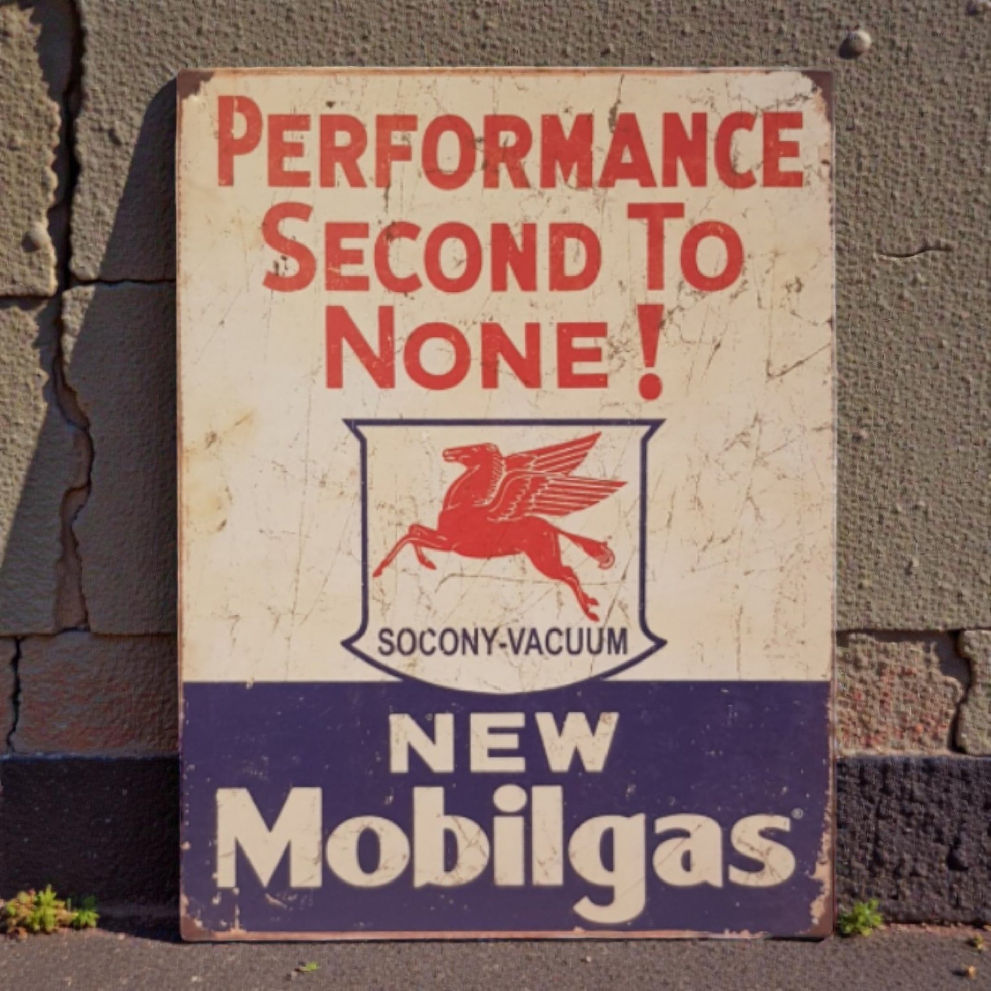 Vintage Mobile Gas Retro Sign – Performance Second to None
