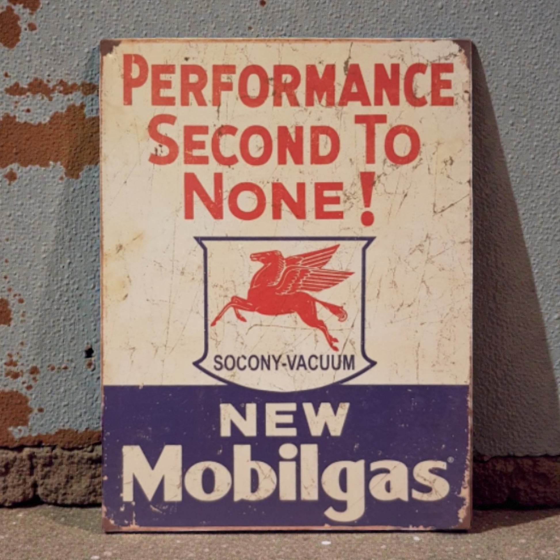 Vintage Mobile Gas Retro Sign – Performance Second to None