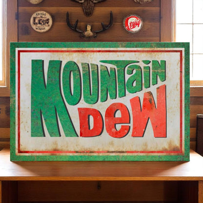Retro Mountain Dew Sign