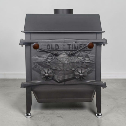 Old Timer Airtight Wood Stove – Refurbished 1,750 Sq Ft Top-Vent Wood Burning Stove