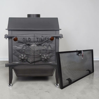 Old Timer Airtight Wood Stove – Refurbished 1,750 Sq Ft Top-Vent Wood Burning Stove