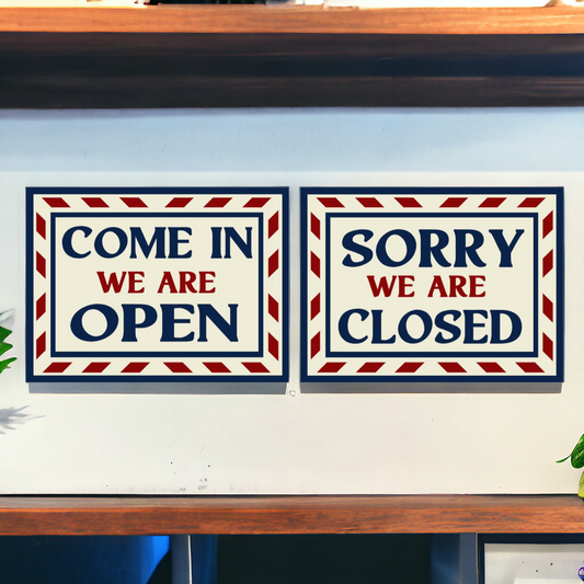 open and closed signs 