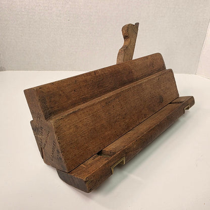 Antique Osborn Brothers Skew Rabbet Plane, London, Brass Depth Stop