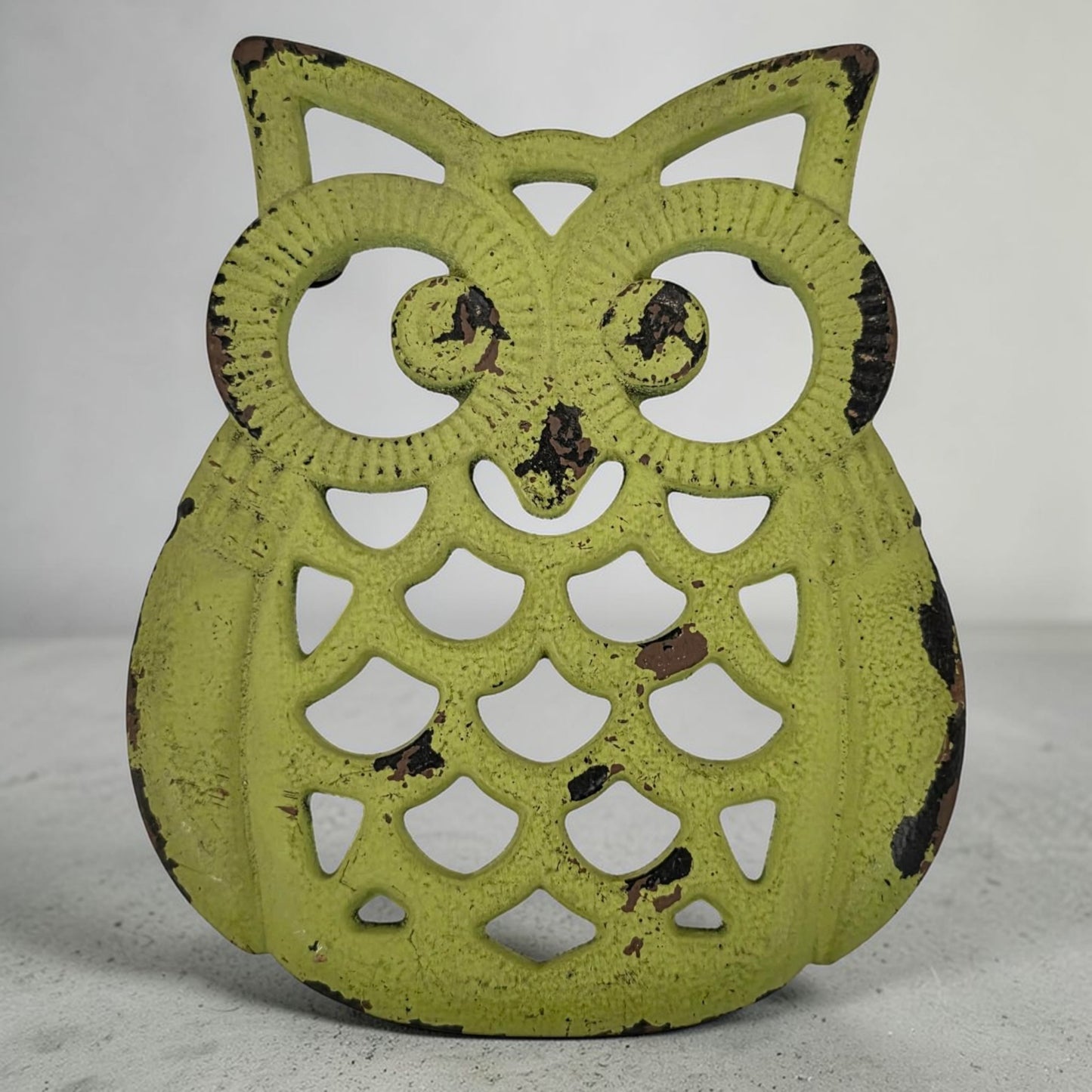 Rustic Owl Kitchen Pot Trivet – Handmade Collectible