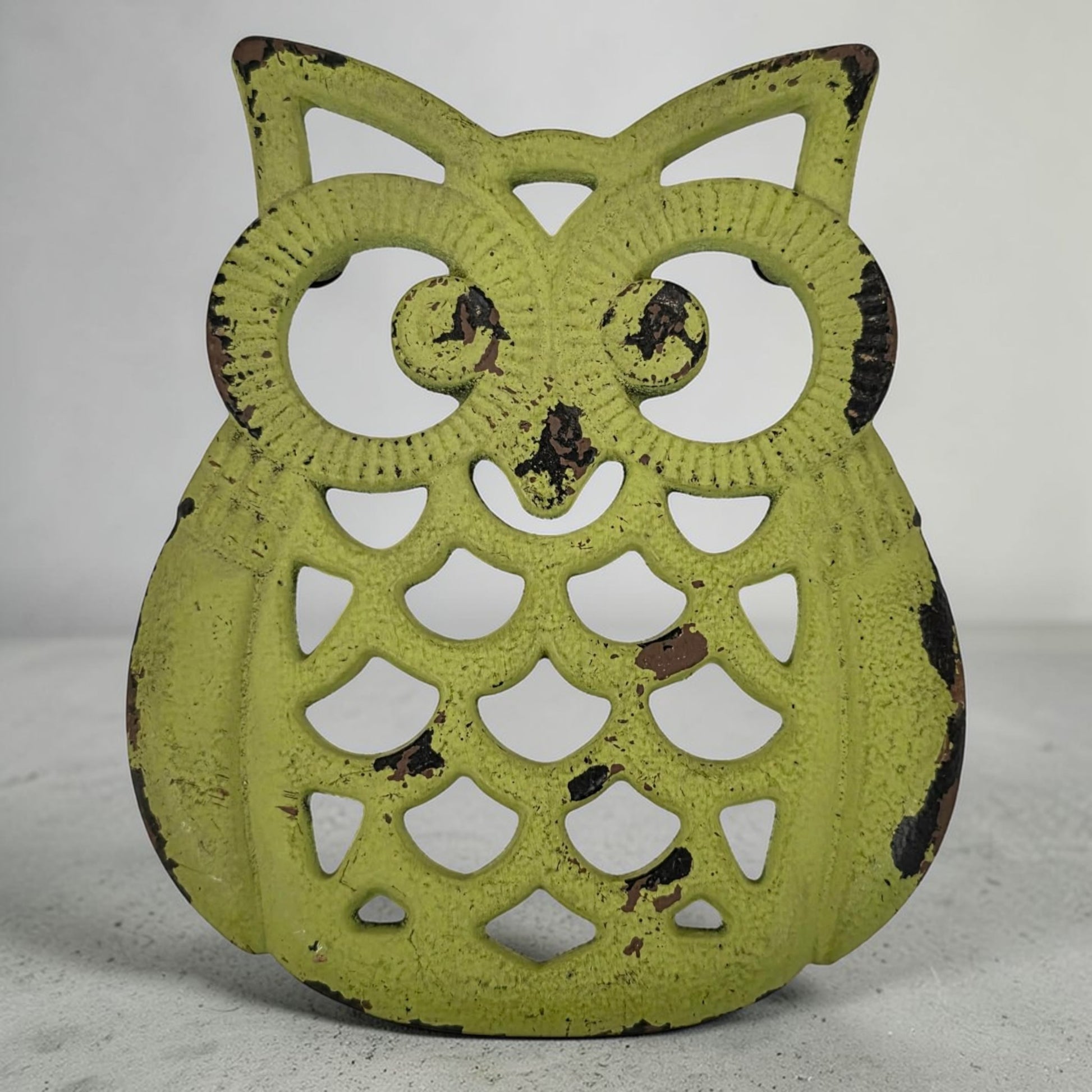 Rustic Owl Kitchen Pot Trivet – Handmade Collectible