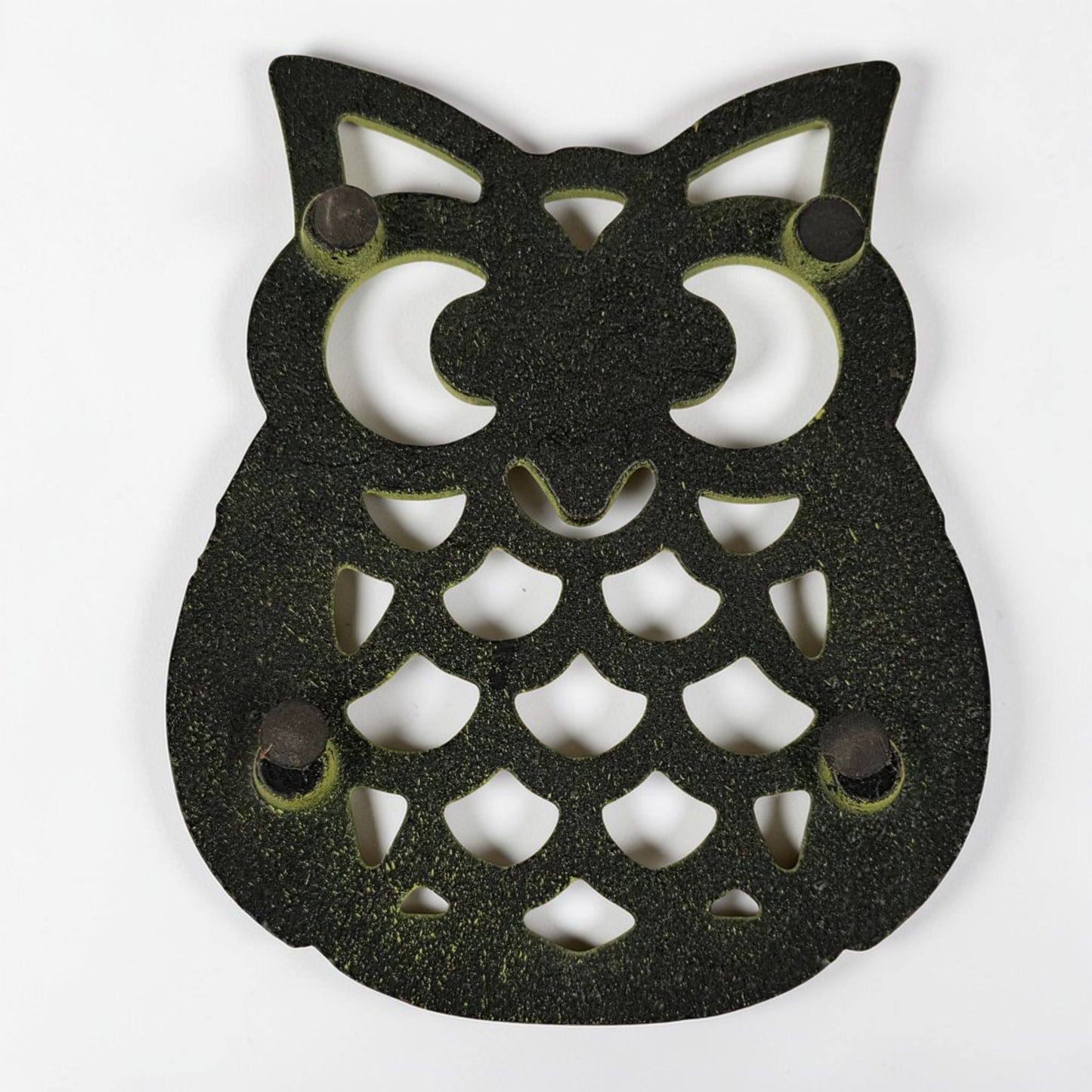 Rustic Owl Kitchen Pot Trivet – Handmade Collectible