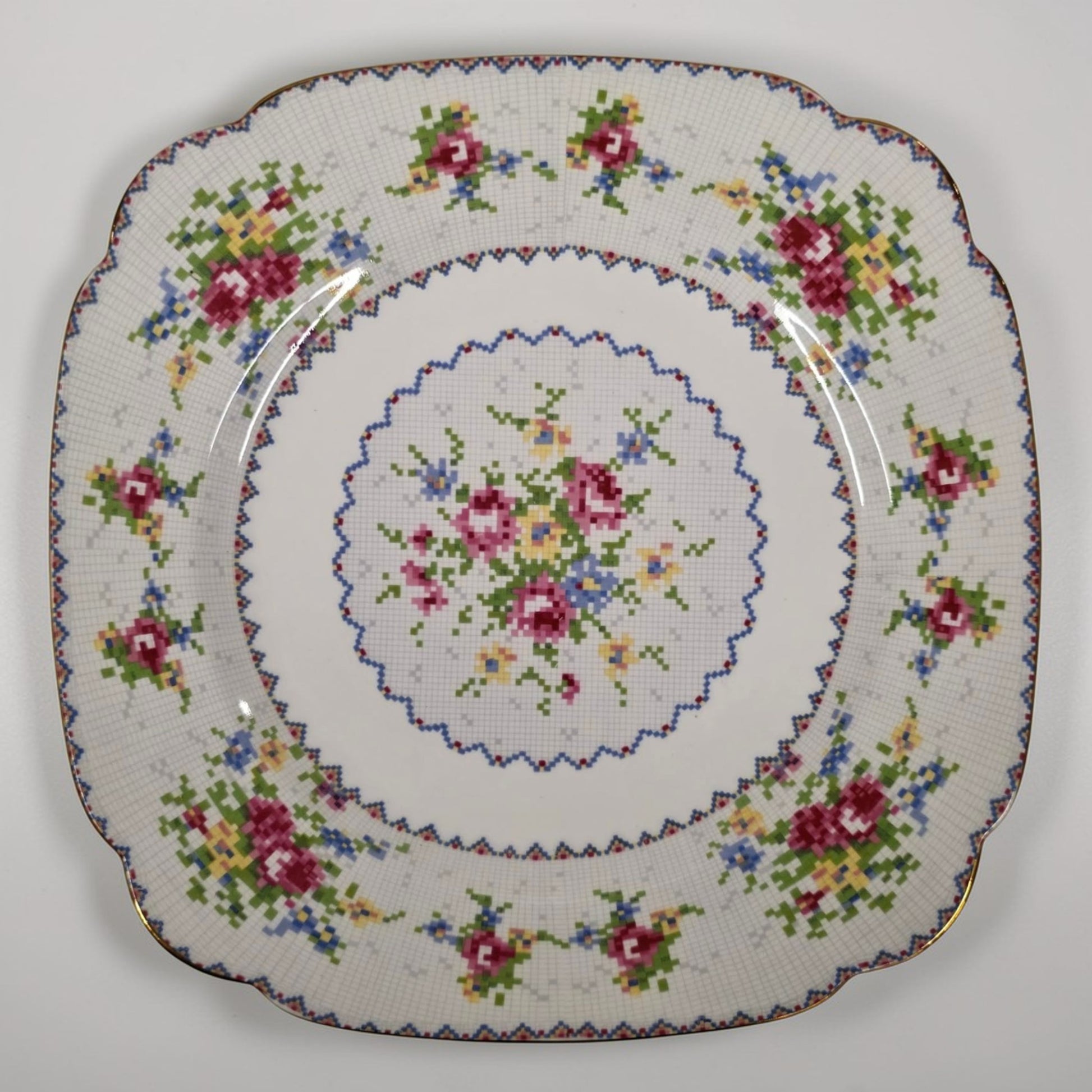 Antique Royal Albert Petit Point Dinner Plates