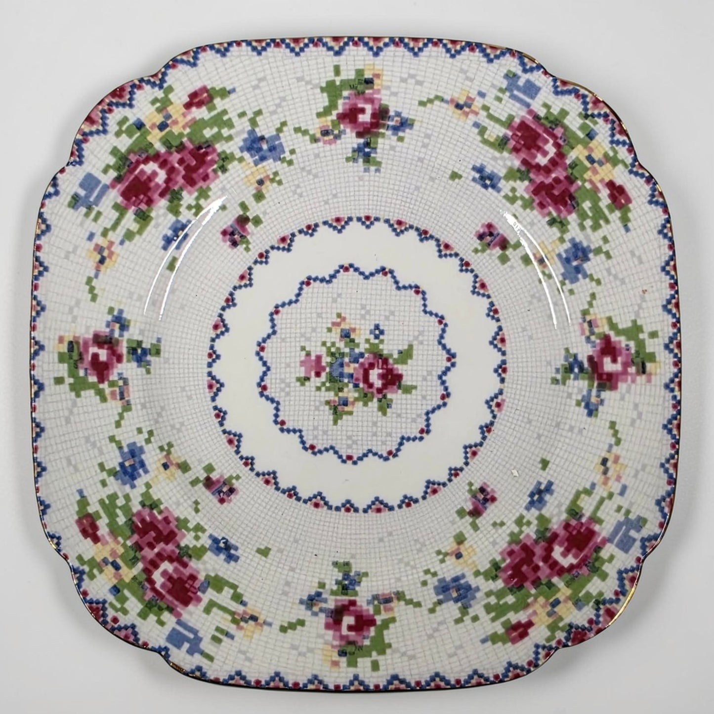 Antique Royal Albert Petit Point Dessert Plates