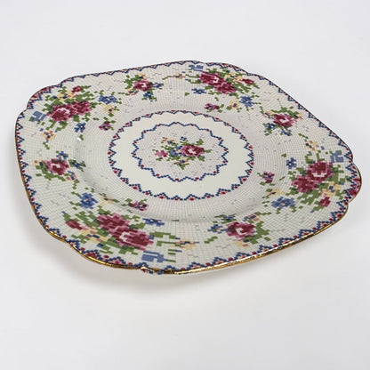 Antique Royal Albert Petit Point Dessert Plates