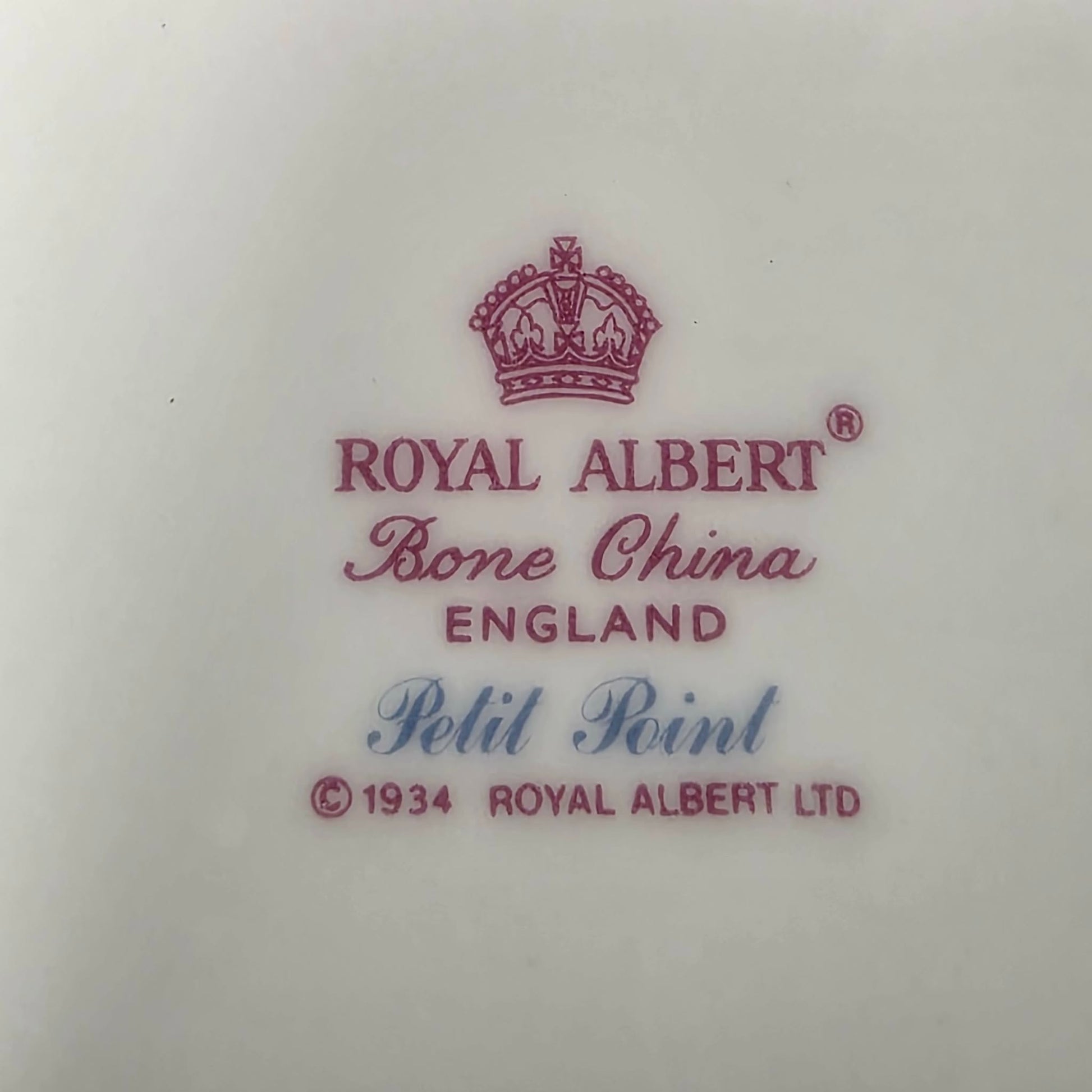 Antique Royal Albert Petit Point Dessert Plates