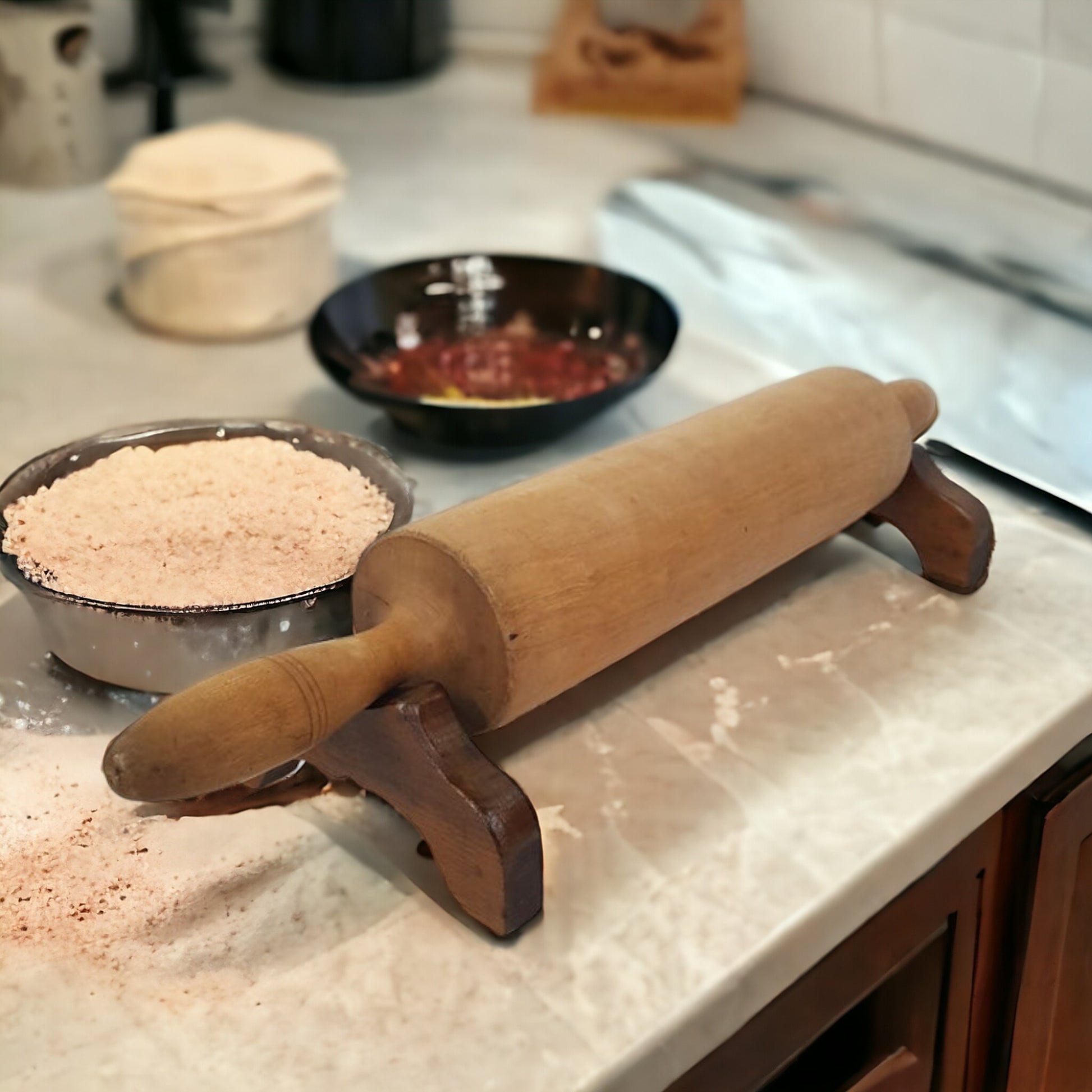 Rolling Pin Holder Display Rack Kitchen Counter Display – Wainfleet Trading  Post