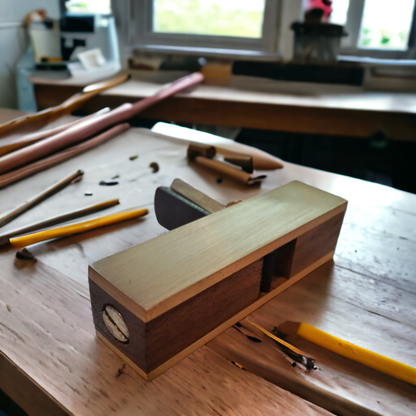 Instrument Makers Wood Plane Brass & Rosewood Violin Plane