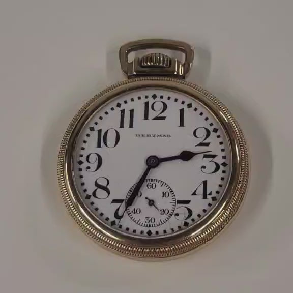 Bertmar 17 Jewel Antique Swiss Pocket Watch