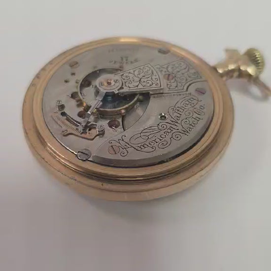 Antique American Waltham Watch Co pocket watch with gold filled Fortune case.
