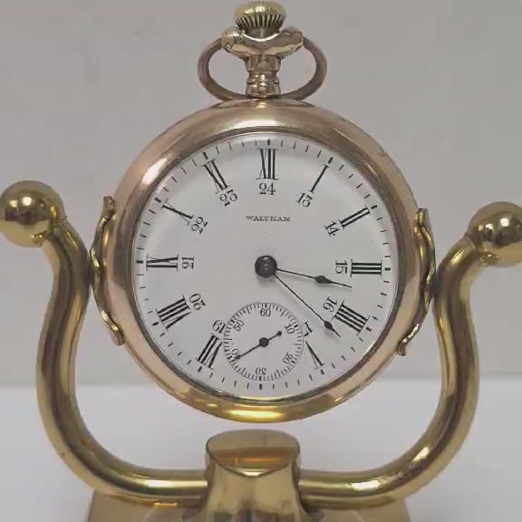 Antique American Waltham Watch Co pocket watch with gold filled Fortune case.
