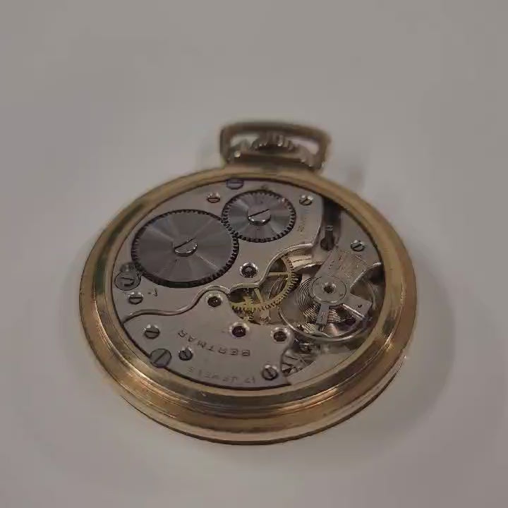 Bertmar 17 Jewel Antique Swiss Pocket Watch